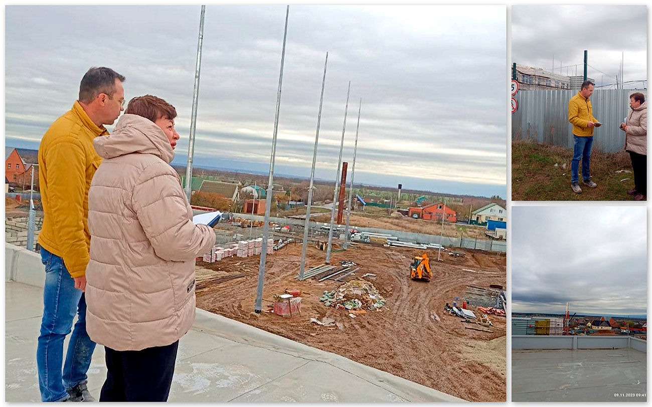 Исполнение поручений на контроле: завершение строительства школы в станице Красноярской